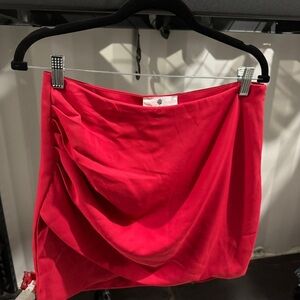 Red skirt